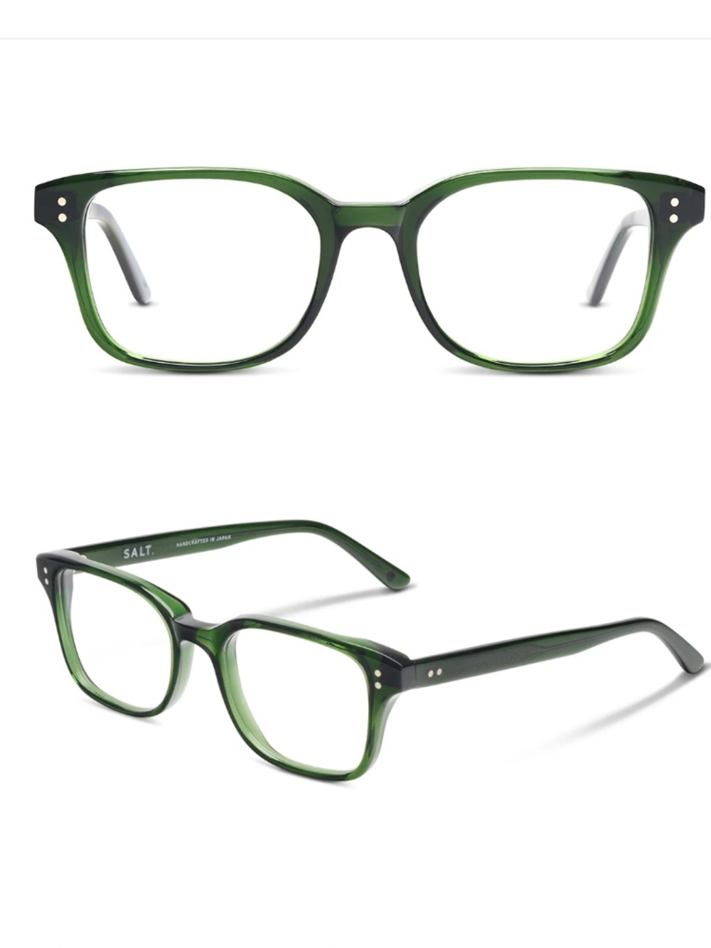 Salt Optics Grays RX Frames Unisex in Evergreen. BRAND NEW with TAGS